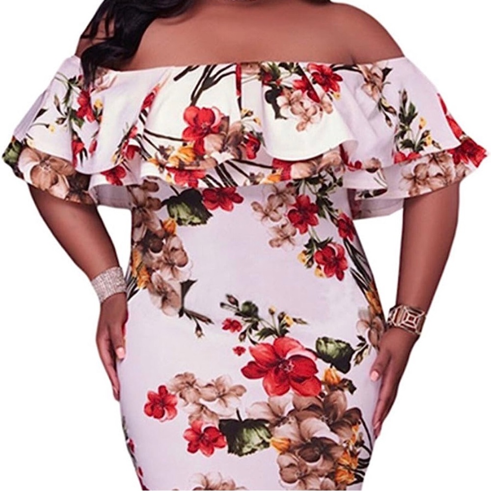 Plus Off The Shoulder Dress